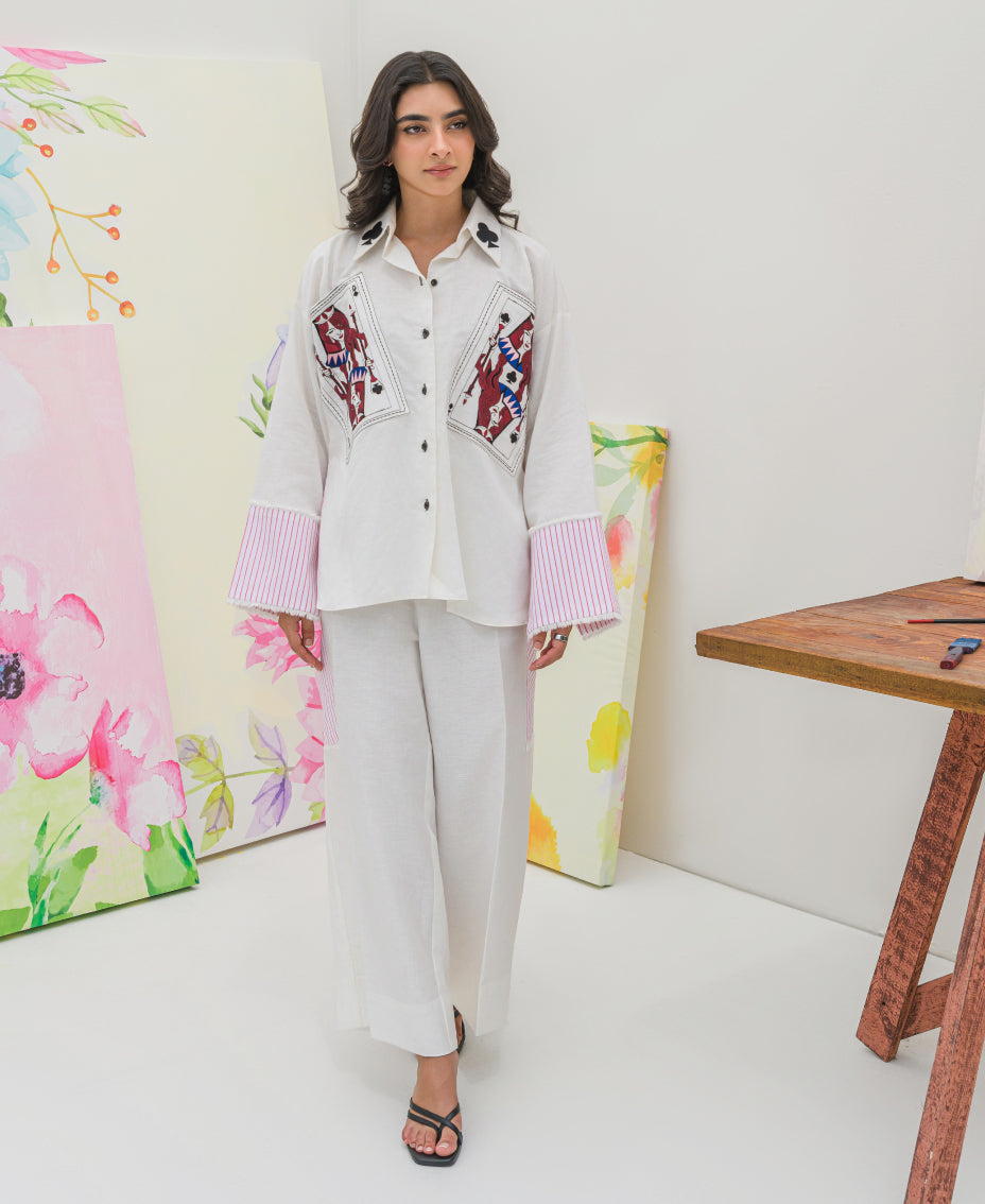 White Button Down Co-ord