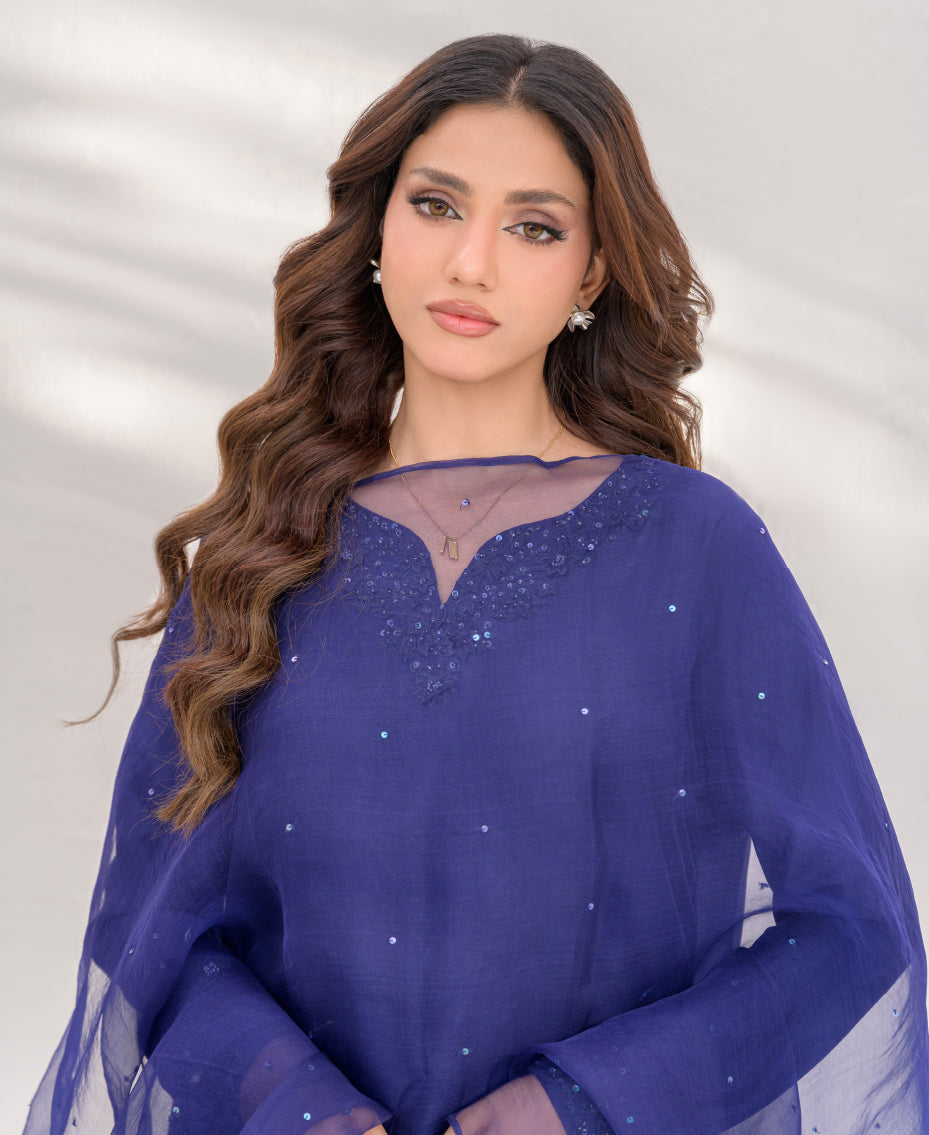 royal blue woman dress
